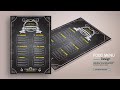 Vintage Restaurant Food Menu Design in Adobe Illustrator cc | Food Menu Design