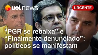 PGR denuncia Bolsonaro: Flávio, Randolfe Rodrigues e mais políticos se manifestam; veja repercussão