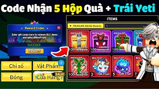 Code Blox Fruit Mới Nhất Nhận X2 EXP Và 5 Hộp Quà Noel + Trái Yeti Miễn Phí Còn Sử Dụng Được