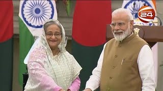 ভারতের সাথে ৭টি সমঝোতা সই; ফেনী নদীর পানি প্রত্যাহারের অনুমতি