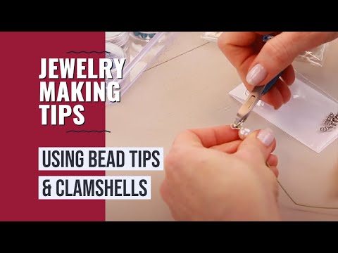 How To Use Bead Tips Clamshells Youtube