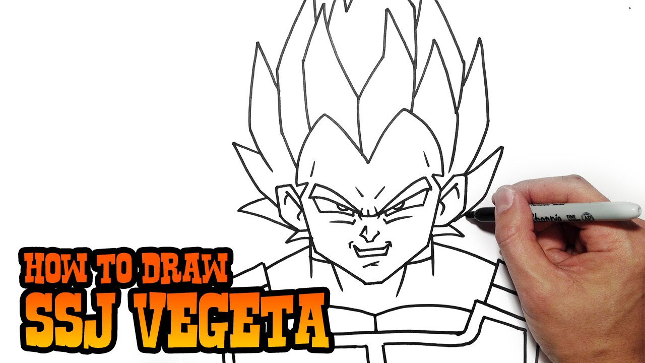 How To Draw Vegeta Tutorial Childvalley