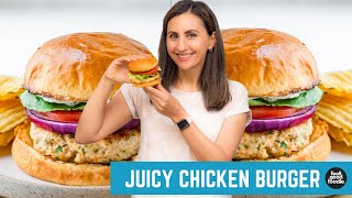 Juicy Chicken Burgers | Great for Summer Grilling!