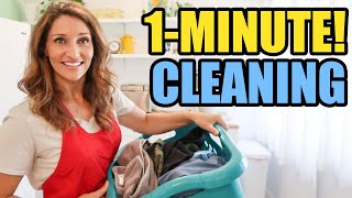 ONE-MINUTE Cleaning Habits For A Tidy Home