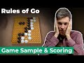 Sample Game of Go and Territory Scoring