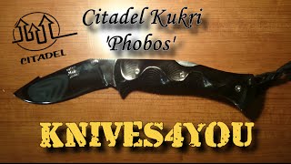 Citadel: Phobos Folding Kukri - Linen Micarta