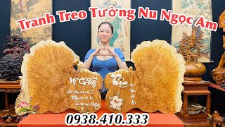 Báo Giá 2 Tấm Tranh Treo Tường Gỗ Nu Ngọc Am Nguyên Khối Dày Dặn/Giá Êm Cuối Tháng Lh:0938.410.333