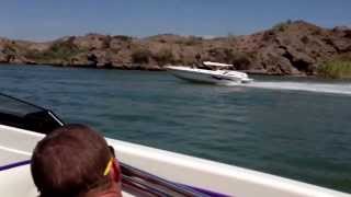 Dragging to pirates cove Hallet 240 vs eliminator eagle