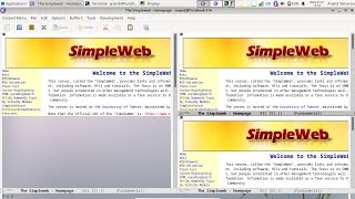 Simple Web with Emacs