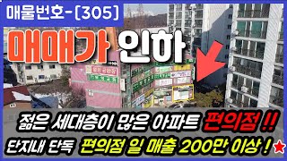 매매가 인하 [305] 일 매출 200만원 이상씩 나오는 !! 단독 단지내 편의점 세븐일레븐 매매 #천안편의점매매