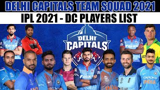 Delhi Capitals IPL 2021 Full Team Squad | DC Complete Players List in IPL Season 14 |