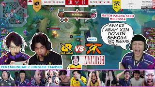 REAKSI ABAH XINNN LIAT RRQ HOSHI VS FNATIC ONI GAME 1 MPL ID S14 - REACTION STREAMER #MPLIDS14