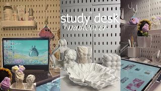 ౨ৎ desk makeover ꩜.ᐟ decorate with me + shopee finds⭐️