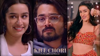 Kill Chori 🥰 Shraddha Kapoor & Bhuvan Bam ❤️ | Full Screen Status | Free Fire New Song Status