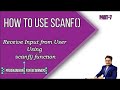 How to use scanf Function | Receive Input from User Using scanf() function | C Programming | Part-7