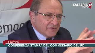 Crotone: conferenza stampa del commissario del PD Franco Iacucci