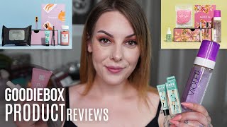 GOODIEBOX PRODUCT REVIEWS JULY 2020 | Goodiebox reviews of products received so far | Josephine Svan