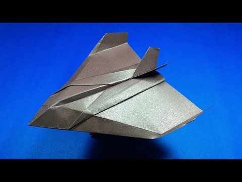 Stealth Fighter Origami (TUTORIAL) - YouTube