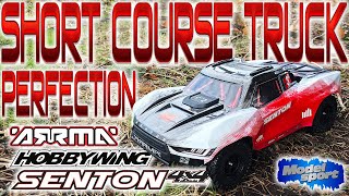 This SCT is RC Perfection. Running the upgraded Arrma 1/10 SENTON 223S BLX Brushless 4X4 RC Car.