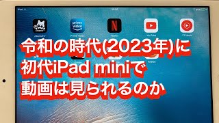 【令和の時代2023】初代iPad miniで動画を見られるのか