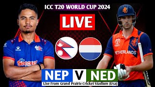 NEPAL VS NETHERLAND ICC T20 WORLD CUP 7TH MATCH 2024 || NEPAL VS NED T20 WORLD CUP MATCH 2024 LIVE