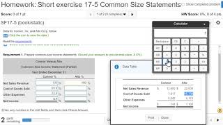 Short Exercise 17-5 Common Size Statements, 13th Edition