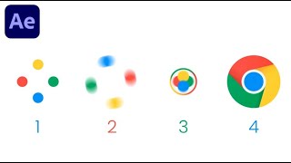 Google Logo Animation In Adobe After Effects - After Effects Tutorial - No Plugins.