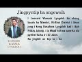 Jingpyntip ba sngewsih - Khlad noh i Bah Leonard Wansuk Lyngdoh