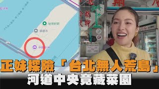 正妹探險「台北無人荒島」　河道中央竟藏菜園