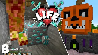 X Life: ALMOST DIED in a Halloween Scavenger Hunt?! Minecraft Modded SMP