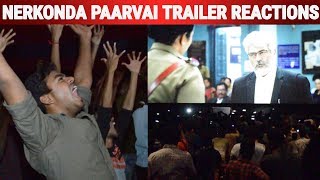"தல Screenல வந்தாலே போதும்" - Nerkonda Paarvai Trailer Thala Fans Theatre Response @ Vettri Theatres