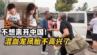 探亲结束！混血龙凤胎不舍跟姥爷分开，荷兰婆婆道别：再见，中国