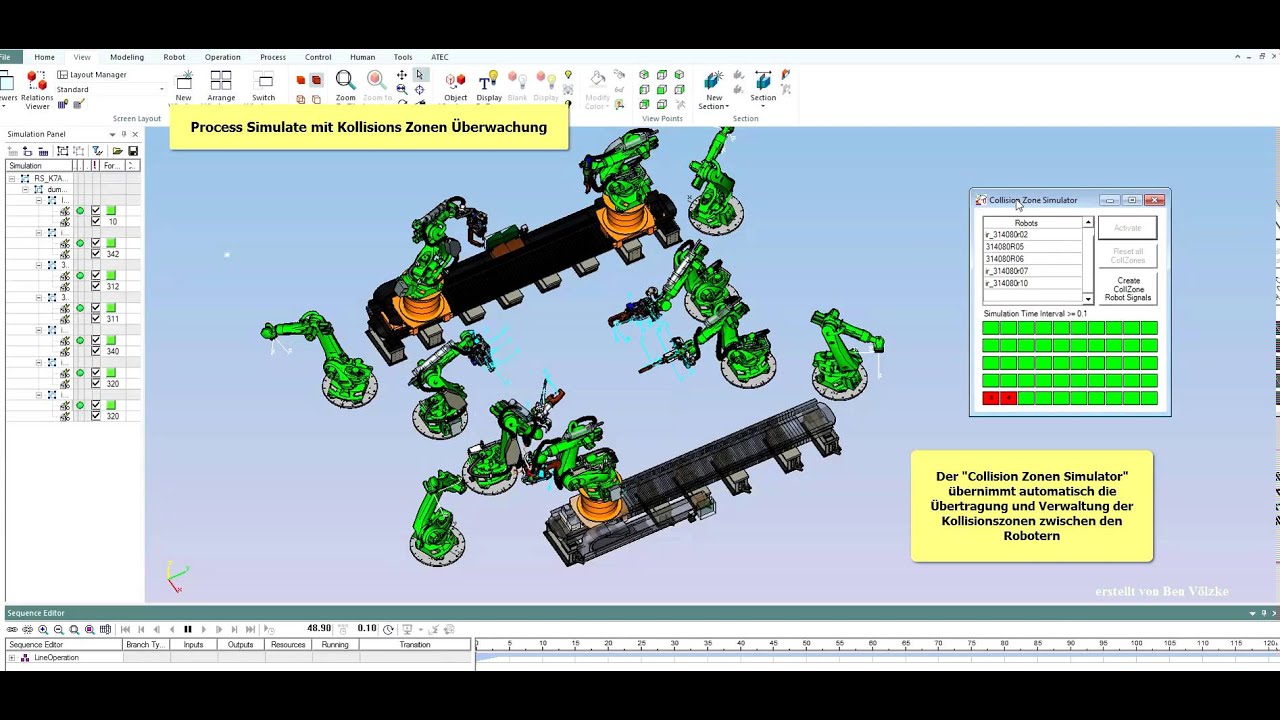 Process Simulate Collisionzonesimulator Youtube
