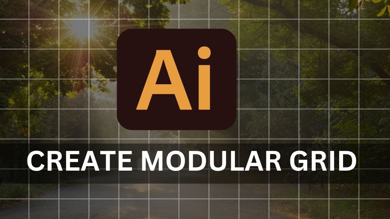 How To Create Modular Grid In Illustrator Good For Designers Youtube