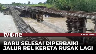 Jalur Kereta Api Stasiun Gubug dan Stasiun Karangjati Grobogan Kembali Ditutup | Kabar Siang tvOne