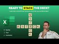 Stack the Deck in Excel with VSTACK and HSTACK
