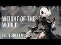 Flute Sheet Music: How to play Weight of the World (NieR Automata) by Keiichi Okabe