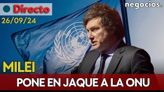 DIRECTO: Milei declara la guerra a la Agenda 2030 y pone en jaque a la ONU