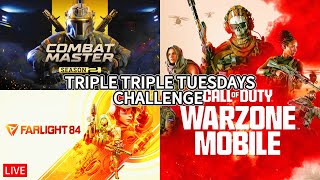 🔴LIVE - 3/3 DUBz COMPLETED TRIPLE TRIPLE TUESDAYS - ✅COMBAT MASTERS - ✅FARLIGHT 84 - ✅WZM