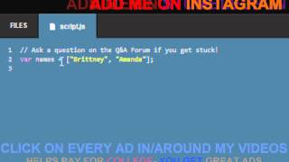 Codecademy Javascript 2013 Arrays and Loops