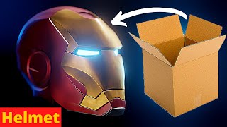 How to make Iron Man Helmet from Cardboard