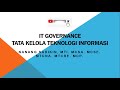 IT Governance Tata Kelola TI Prinsip Yang Harus Dikuasai