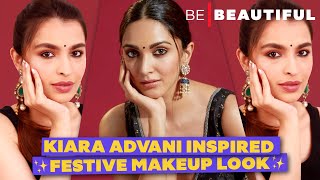 Recreating Kiara Advani's FESTIVE Makeup Look | Neutral Toned Makeup Tutorial | Be Beautiful