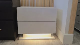 Hommpa Nightstand With LED Light - Master Bedroom Remodel!