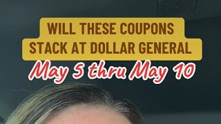 STACKING COUPONS AT DOLLAR GENERAL