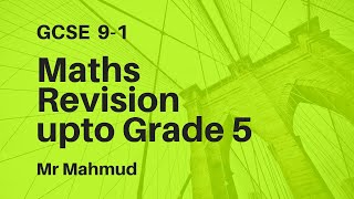 GCSE 9-1 Maths Revision 20 topics in only half an hour! Higher and Foundation upto grade 5 | Part 1