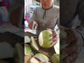 Fresh coconut water😋 cutting skills👍 #coconutwater  #asmr  #viral #cuttingfruit  #shorts #fruitart