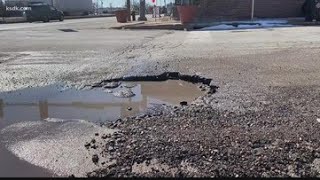 Hundreds of Facebook complaints surround massive pothole in north St. Louis roundabout