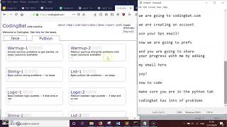 Intro to Codingbat