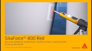 SikaForce 800 Red: Relleno rápido para la reparación de palas de rotor